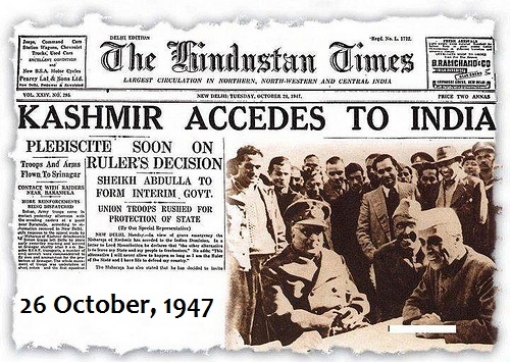 Image result for kashmir accession to india
