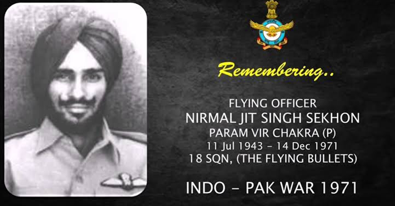 Flying Officer Nirmal Jeet Singh Sekhon