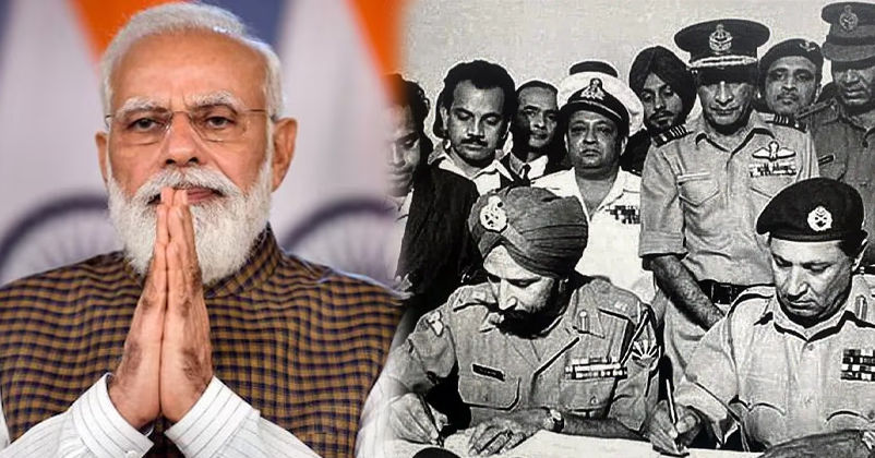 PM Modi Pays Tribute to 1971 War Heroes on Vijay Diwas