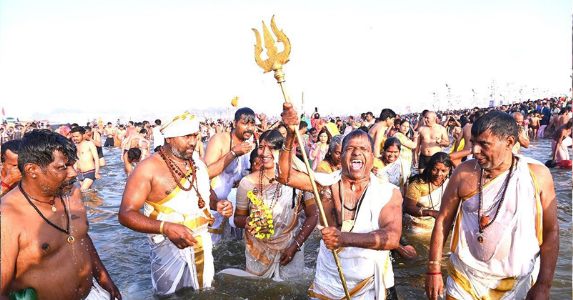 50 Crore Devotees Take Holy Dip at Triveni Sangam During Maha Kumbh