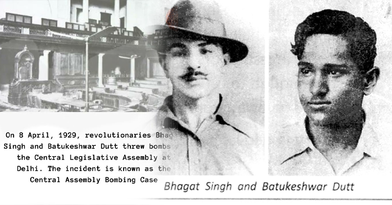 Delhi Assembly Blast Bhagat Singh And Batukeshwar datt