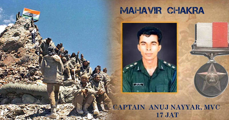 Captain Anuj Nayyar Kargil war 1999